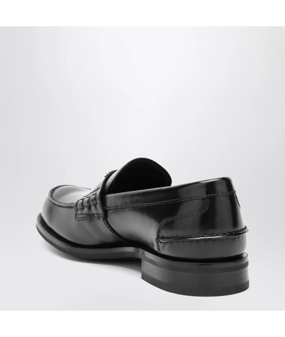 PRADA Черные кожаные лоферы, фото 2
