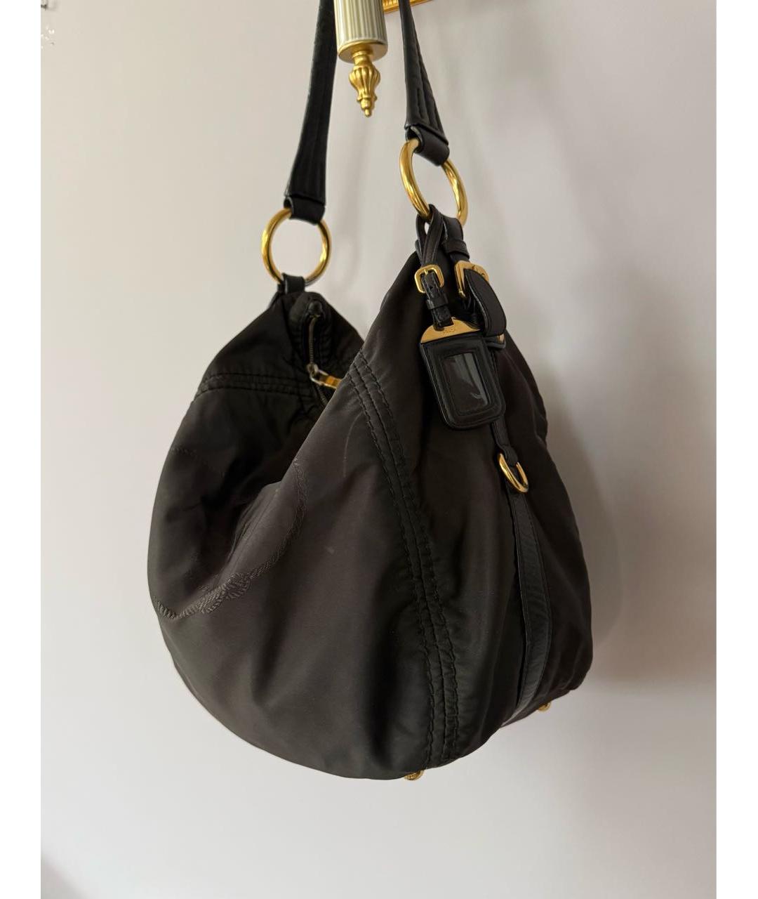 PRADA Коричневая тканевая сумка через плечо, фото 2