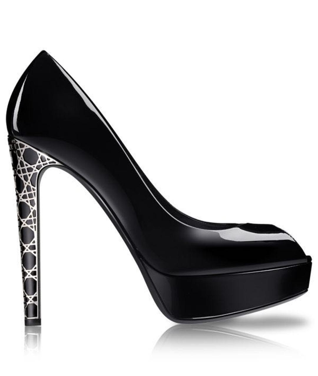CHRISTIAN DIOR Черные туфли из лакированной кожи, фото 9