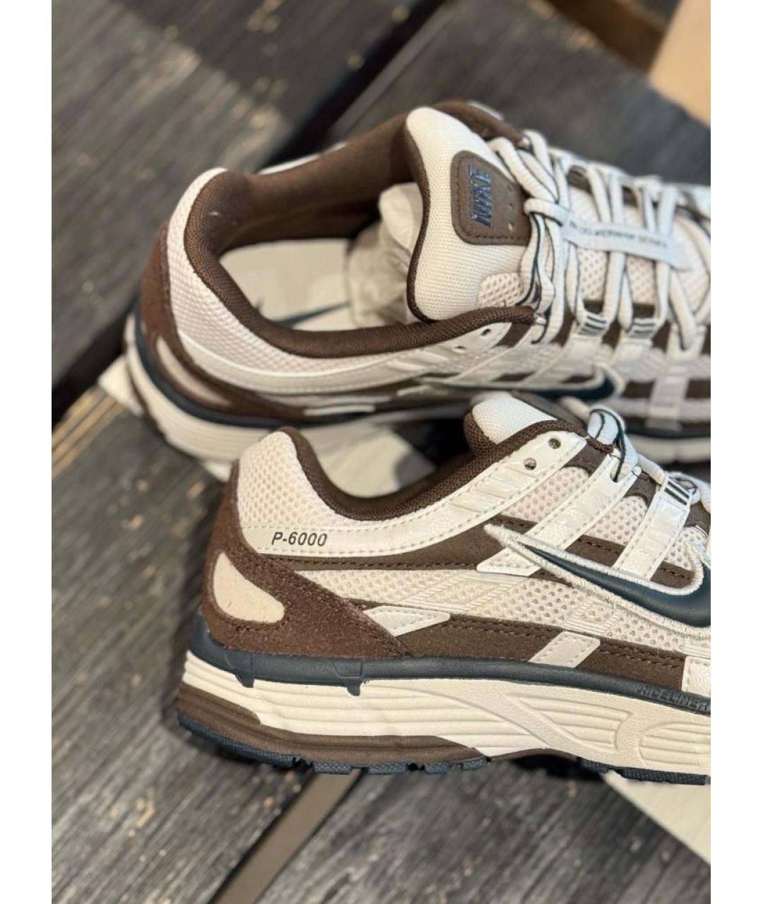NIKE Коричневые низкие кроссовки / кеды, фото 7