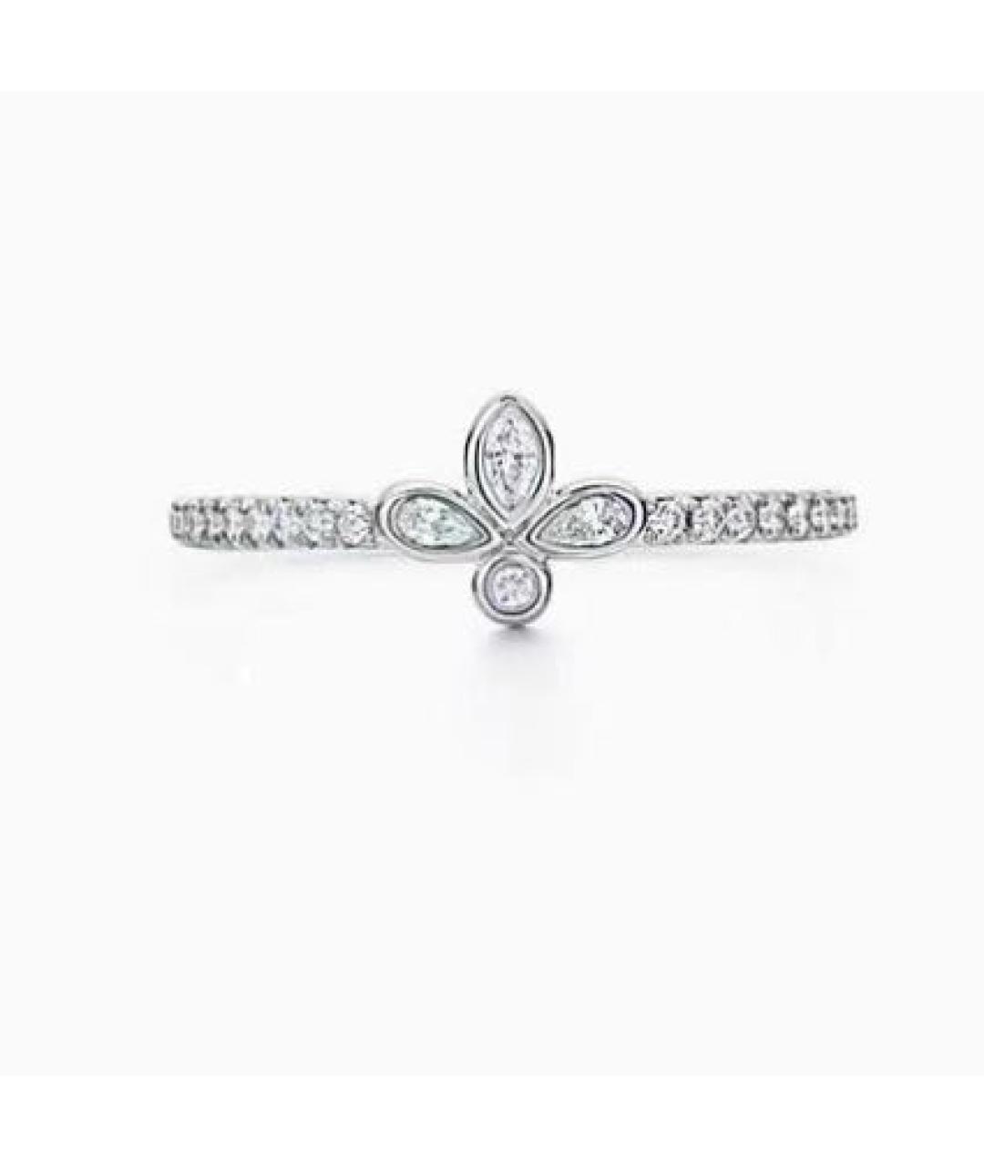 TIFFANY&CO Серебряное платиновое кольцо, фото 7