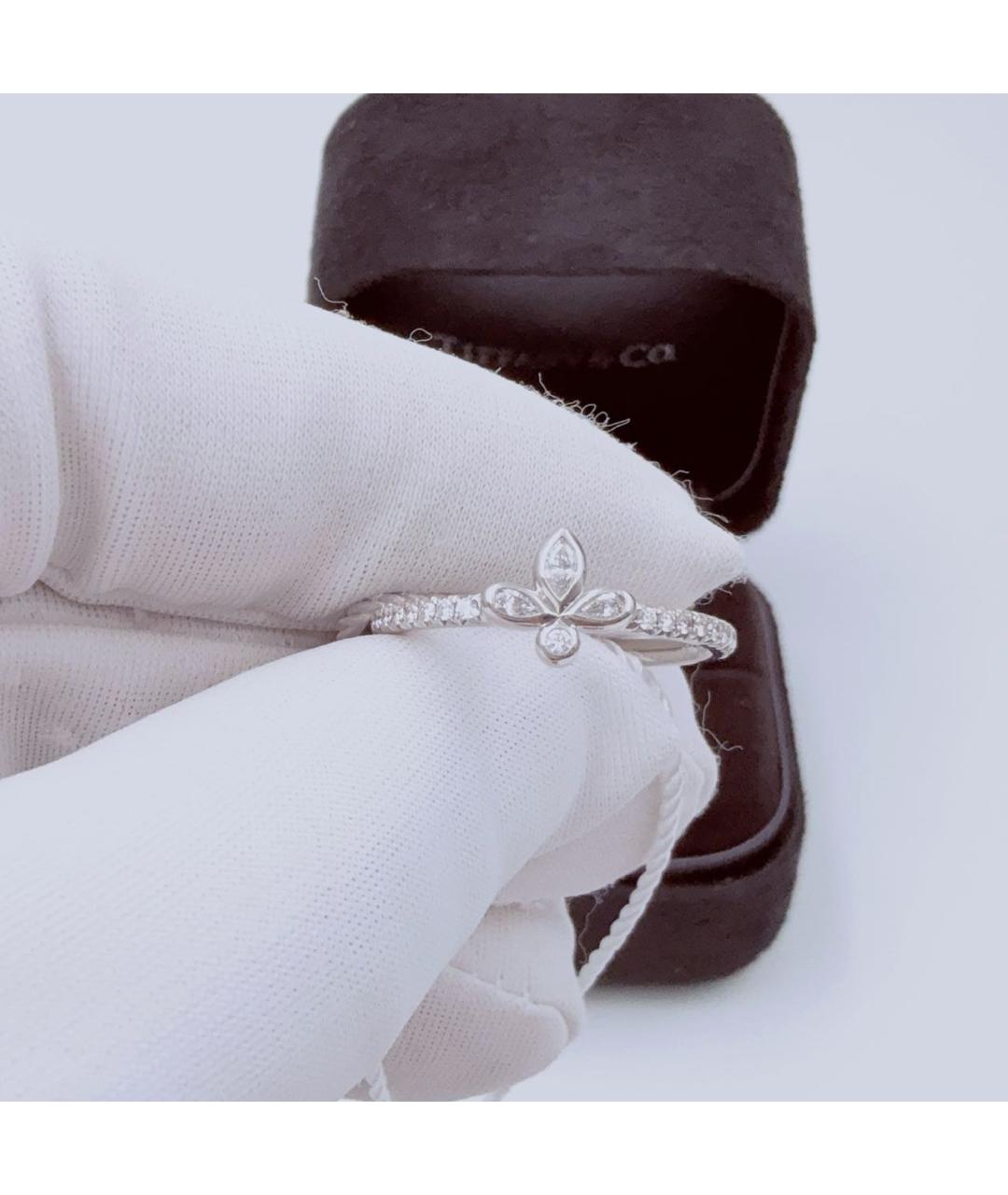 TIFFANY&CO Серебряное платиновое кольцо, фото 2