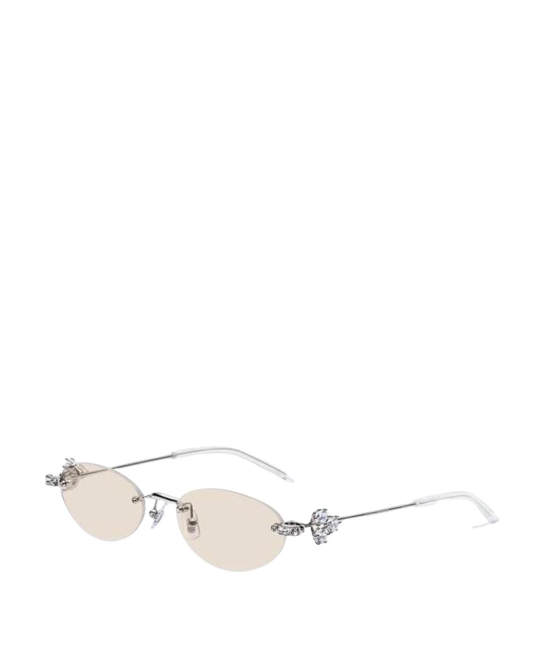 GUCCI Желтые металлические солнцезащитные очки, фото 1