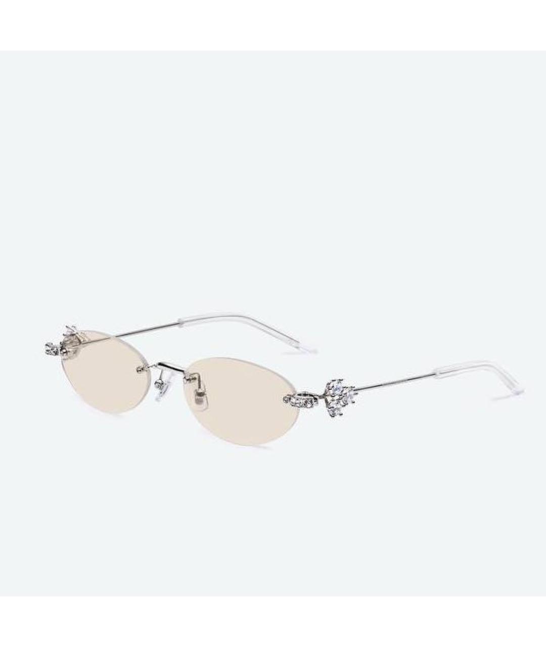 GUCCI Желтые металлические солнцезащитные очки, фото 6