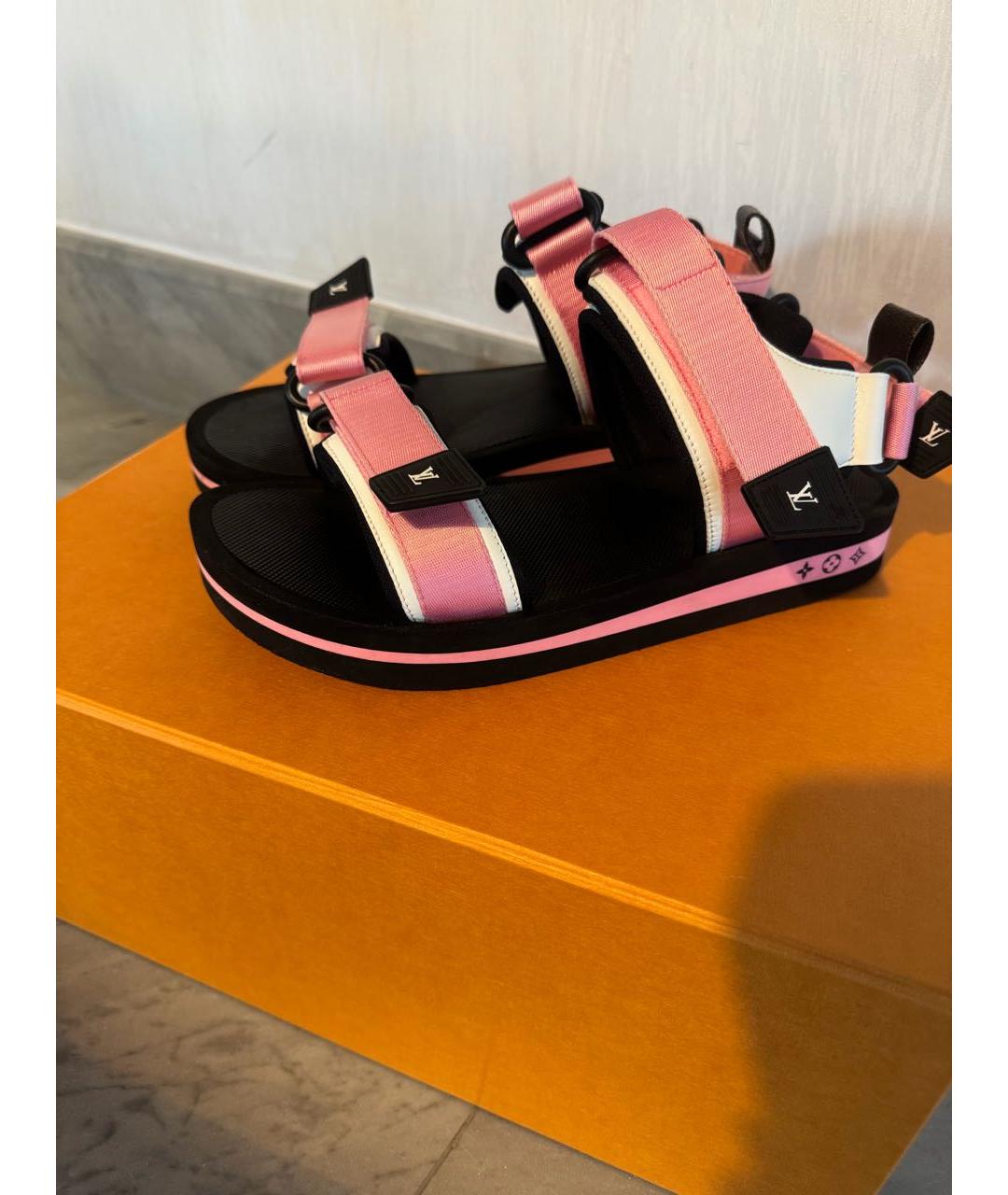 LOUIS VUITTON Розовые сандалии, фото 5