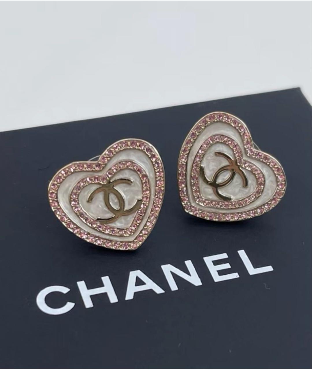 CHANEL Розовые серьги, фото 5