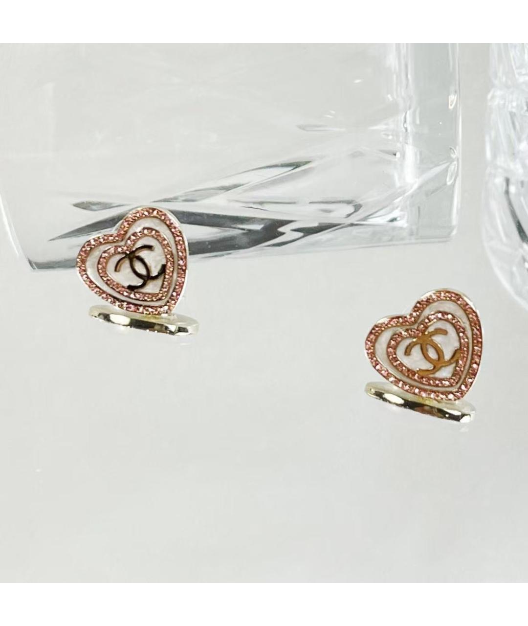 CHANEL Розовые серьги, фото 4
