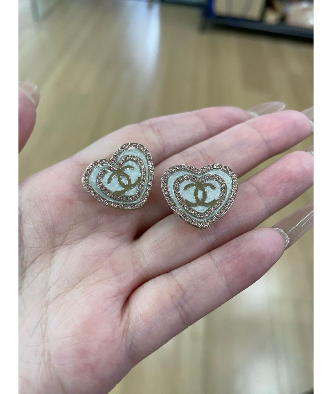 CHANEL Розовые серьги, фото 2