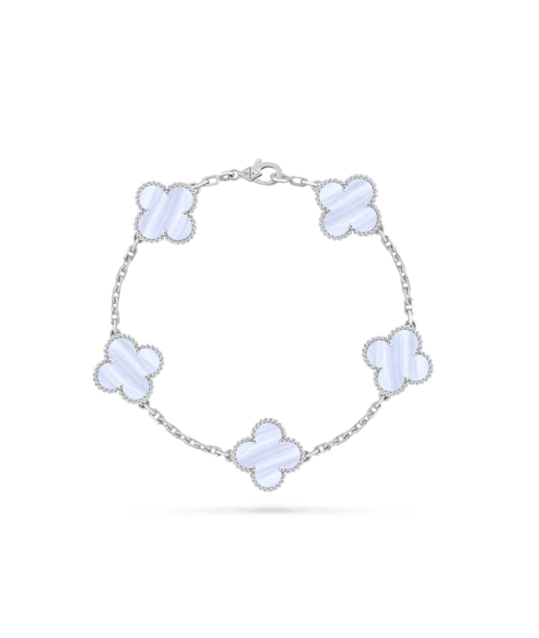 VAN CLEEF & ARPELS Голубой браслет из белого золота, фото 4