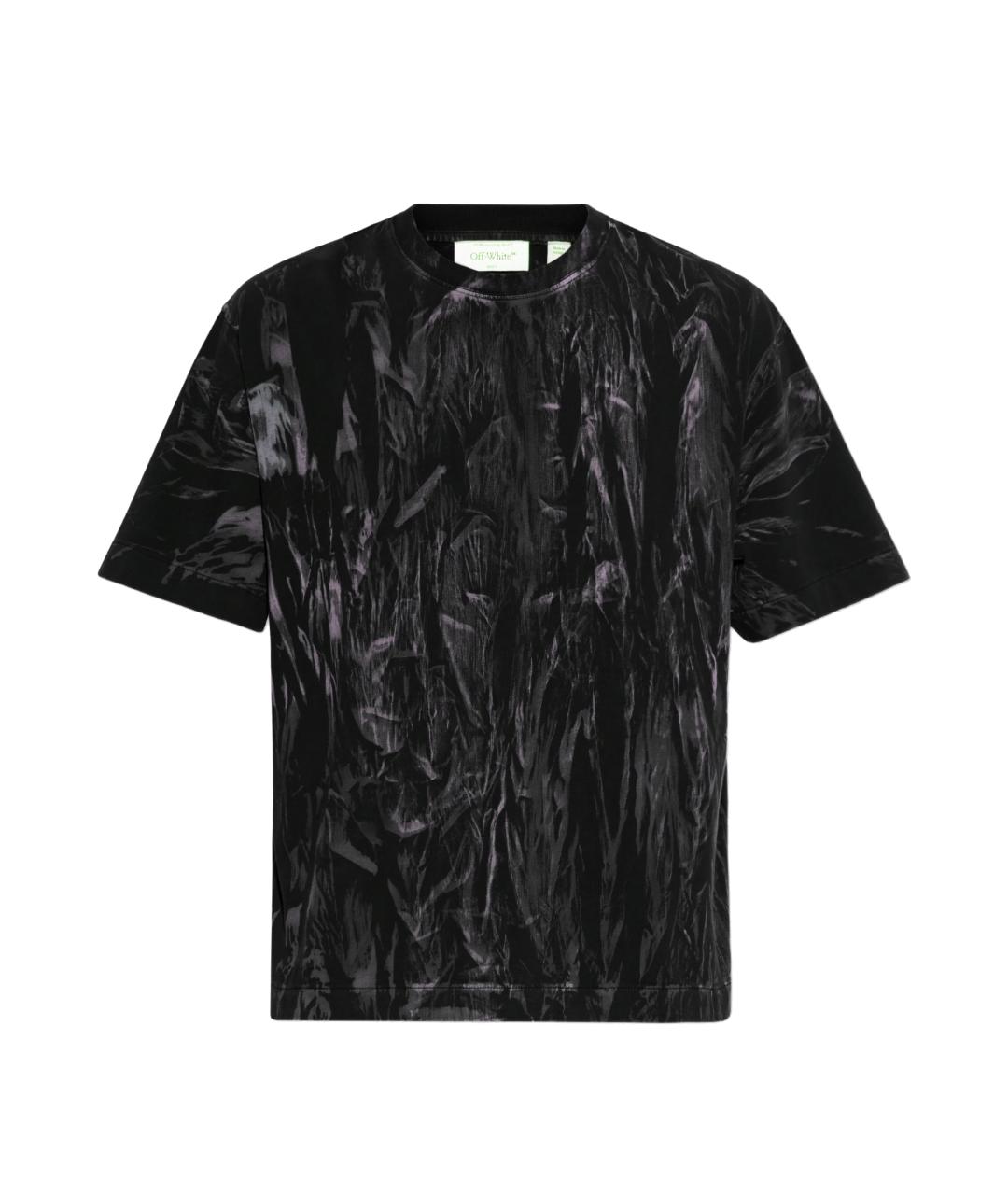 OFF-WHITE Черная хлопковая футболка, фото 1