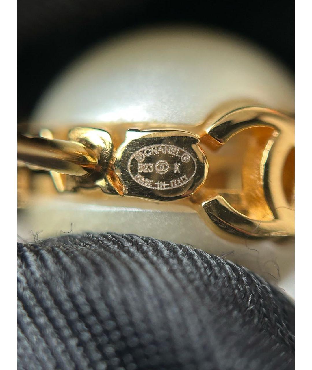 CHANEL Золотые серьги, фото 6