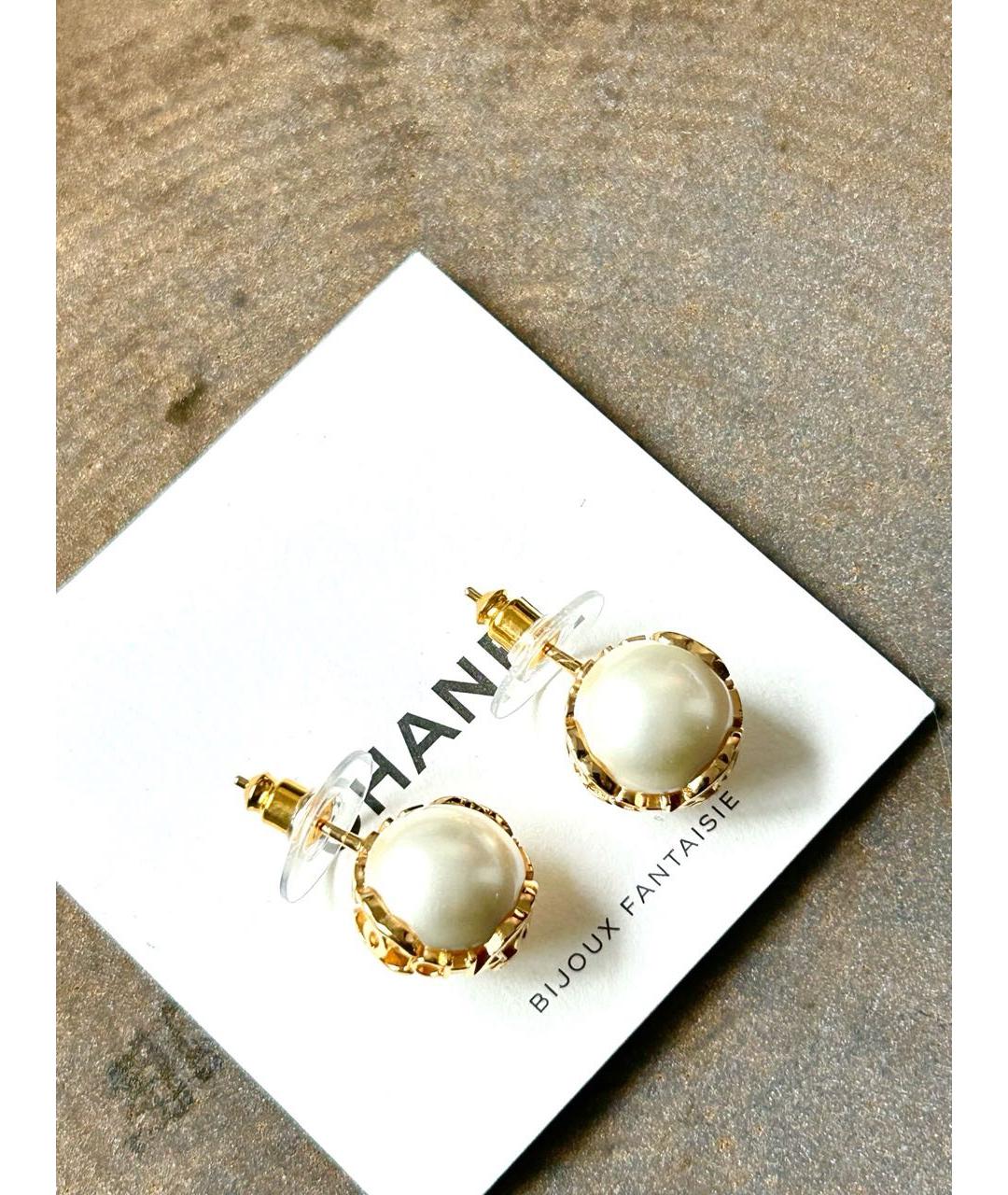 CHANEL Золотые серьги, фото 3