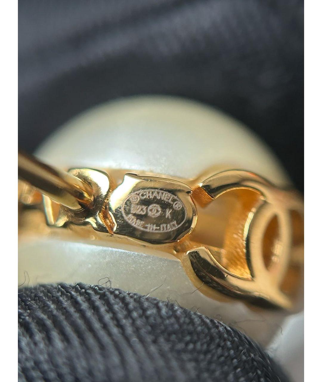 CHANEL Золотые серьги, фото 5