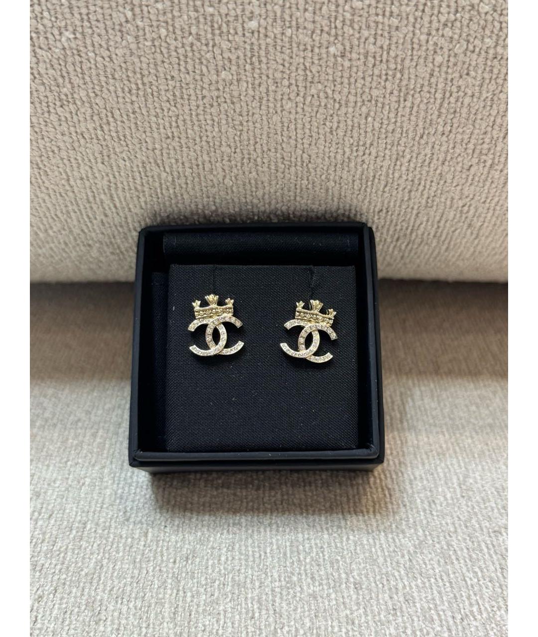CHANEL Золотые серьги, фото 2