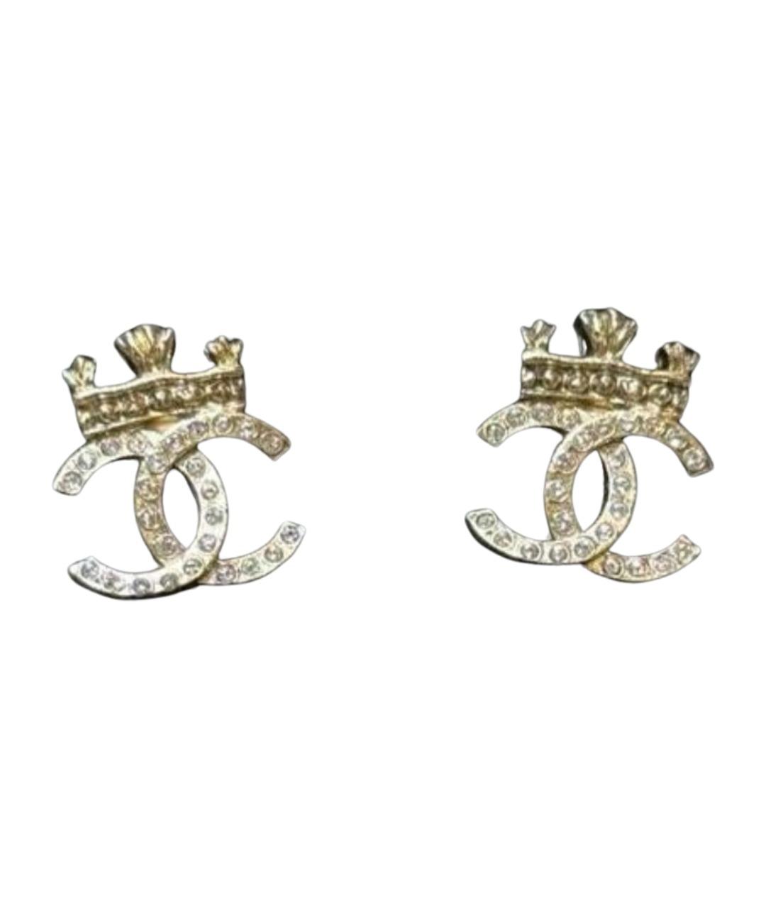 CHANEL Золотые серьги, фото 1