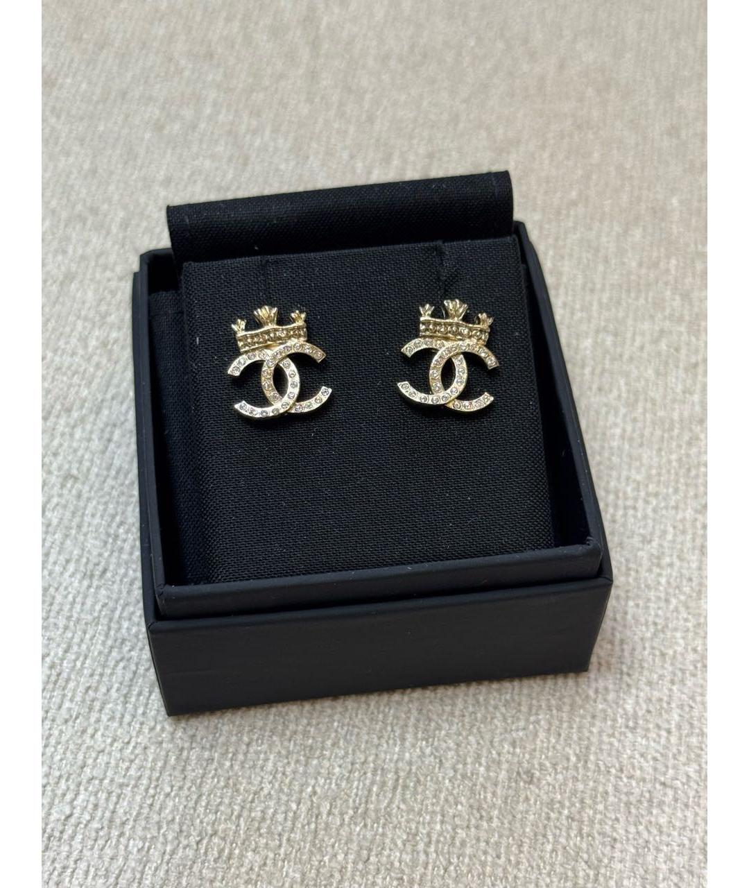 CHANEL Золотые серьги, фото 3