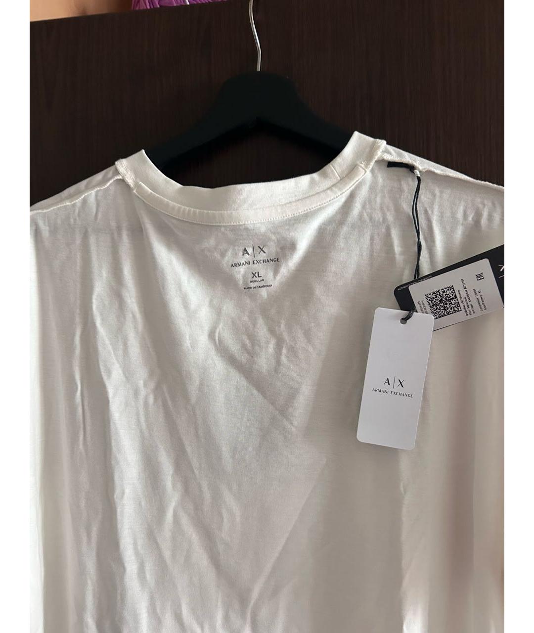 ARMANI EXCHANGE Белая футболка, фото 3