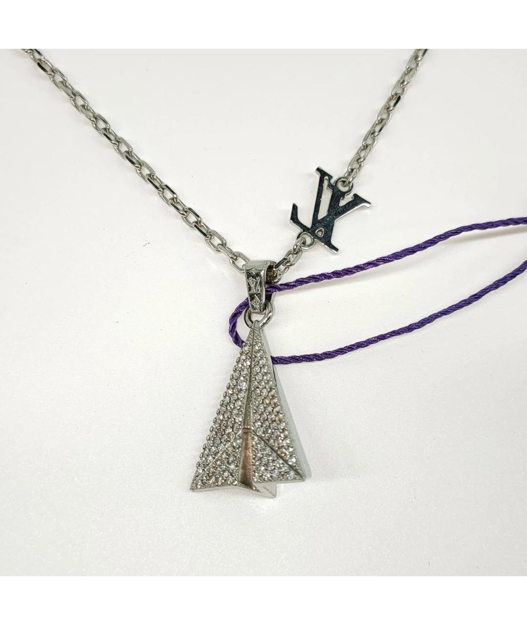 LOUIS VUITTON Серебряное колье, фото 9