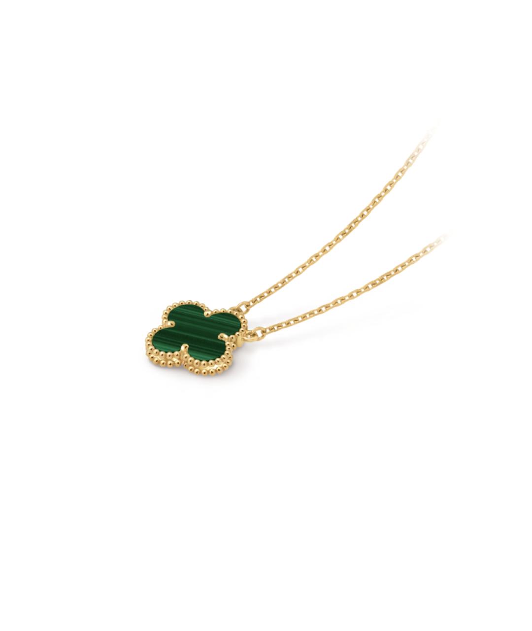 VAN CLEEF & ARPELS Зеленая подвеска из желтого золота, фото 2