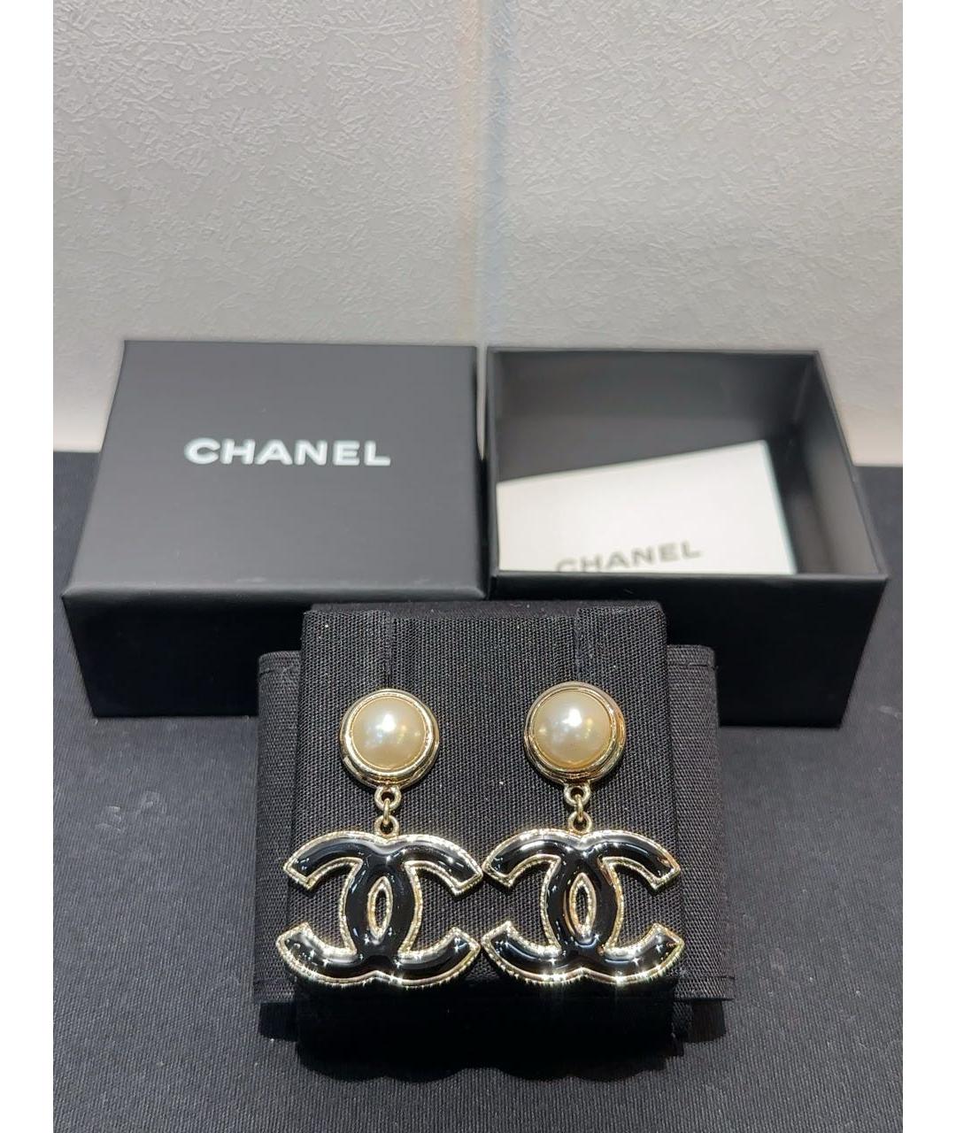 CHANEL Золотые серьги, фото 7