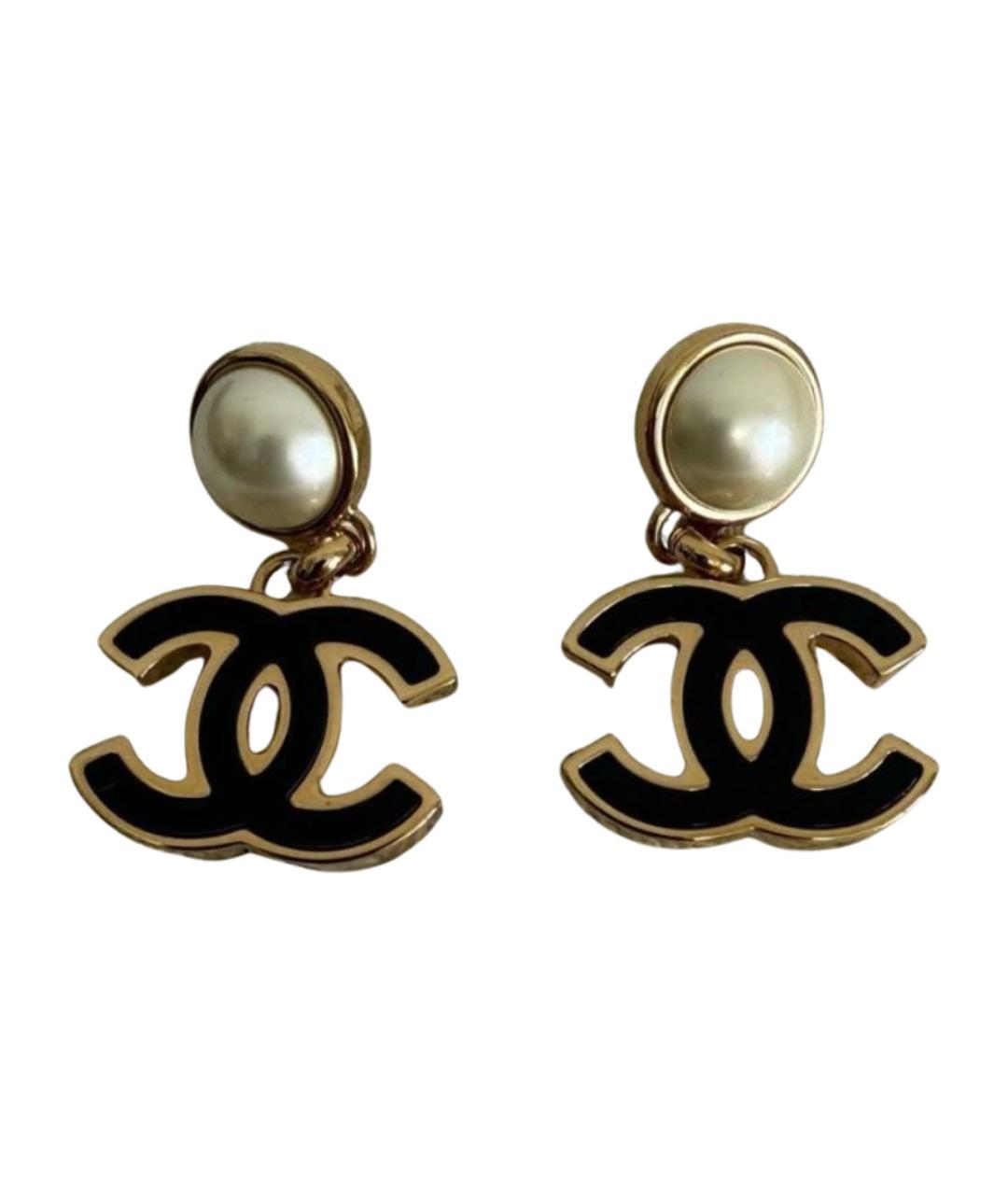 CHANEL Золотые серьги, фото 1