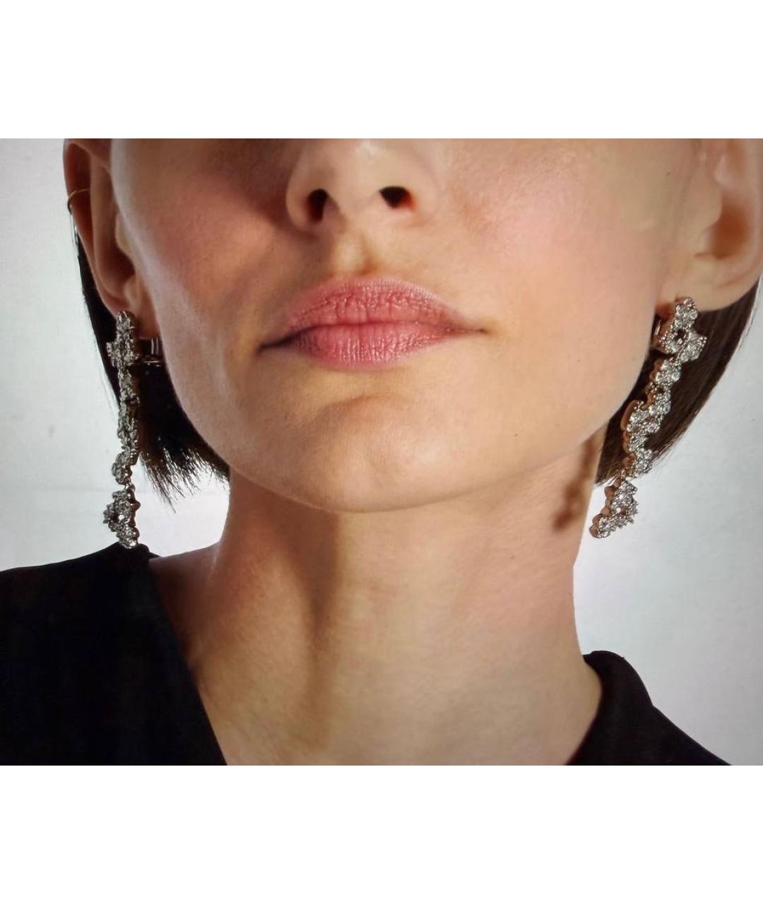 JIL SANDER Серебряные латунные серьги, фото 4