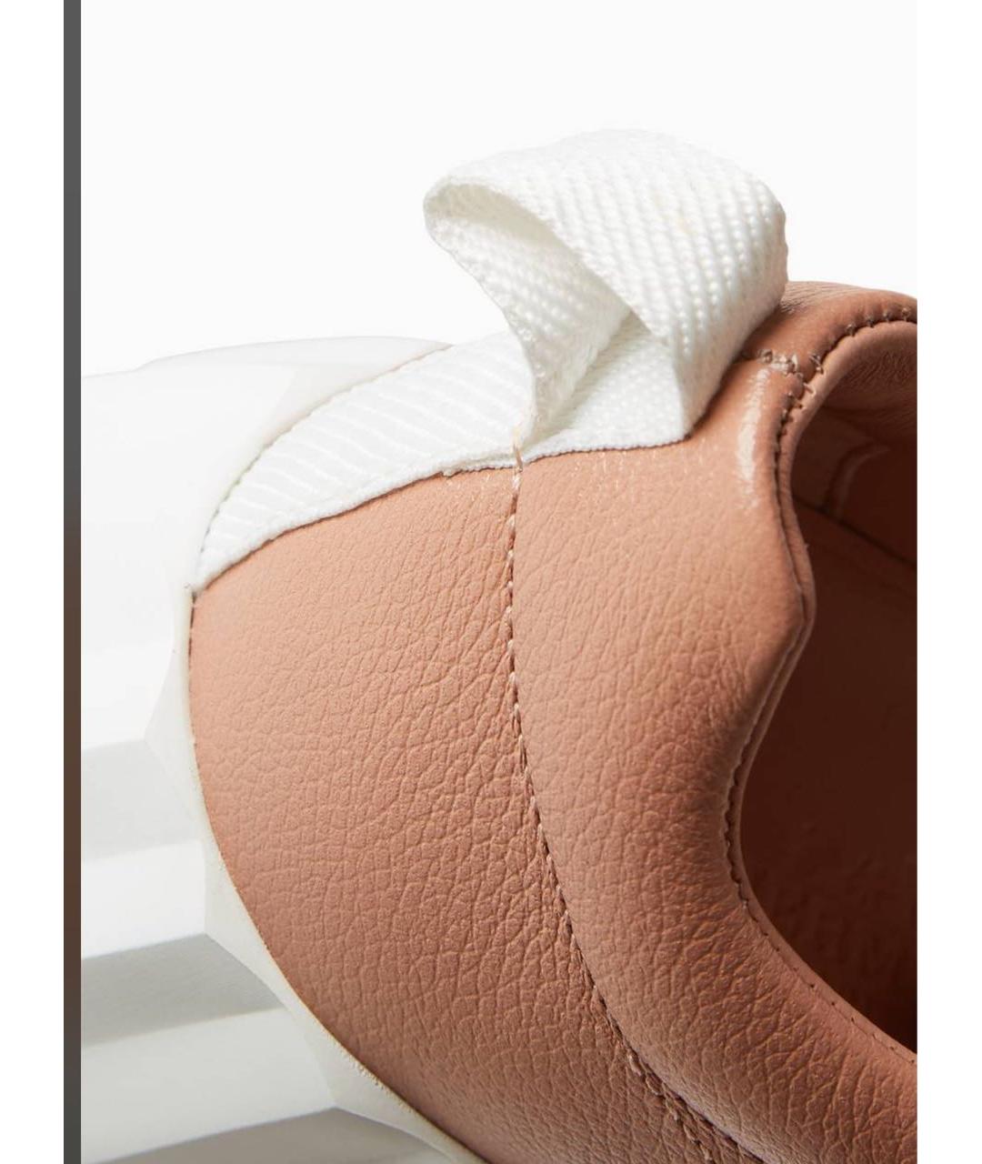 HERMES Розовые кожаные кроссовки, фото 6