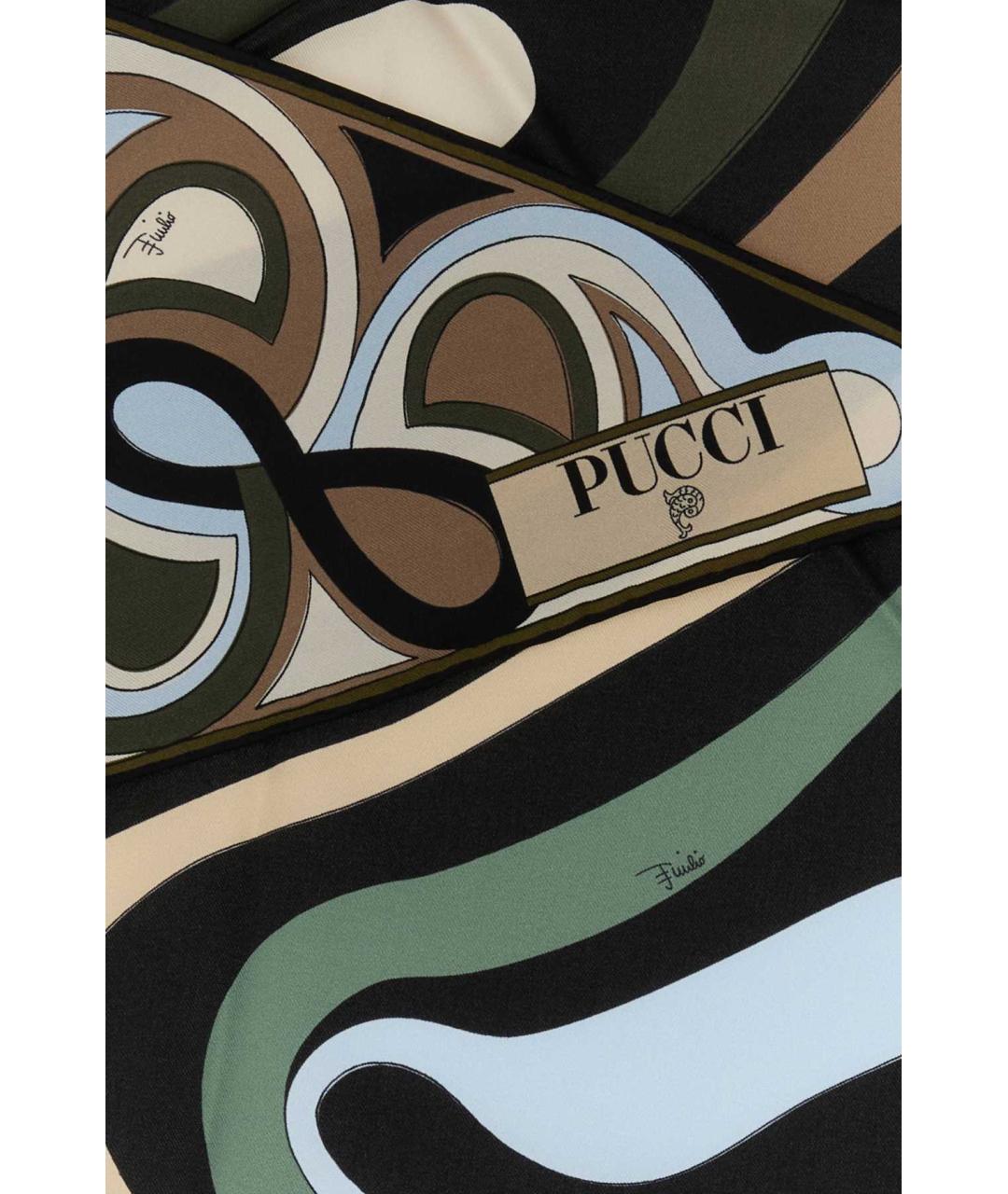 EMILIO PUCCI Мульти шелковый шарф, фото 2