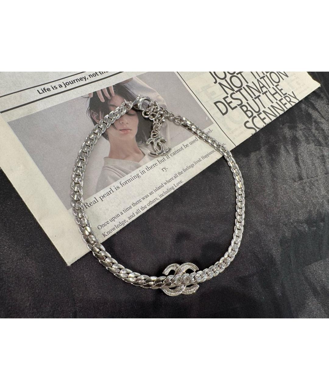 CHANEL Серебряное колье, фото 5
