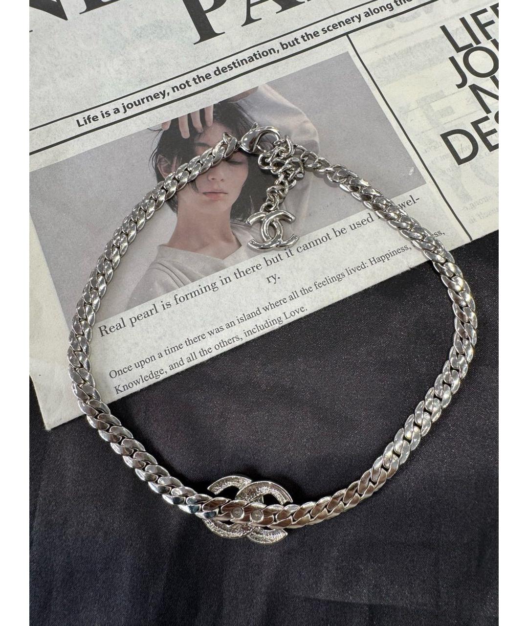 CHANEL Серебряное колье, фото 4