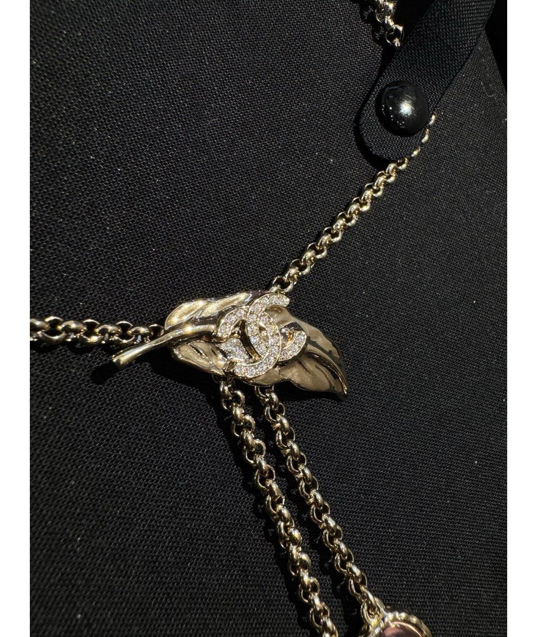 CHANEL Серебряное металлическое колье, фото 4