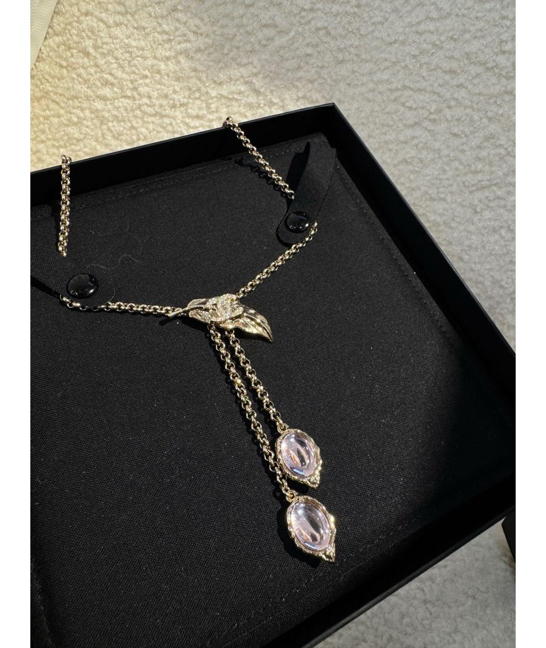 CHANEL Серебряное металлическое колье, фото 3