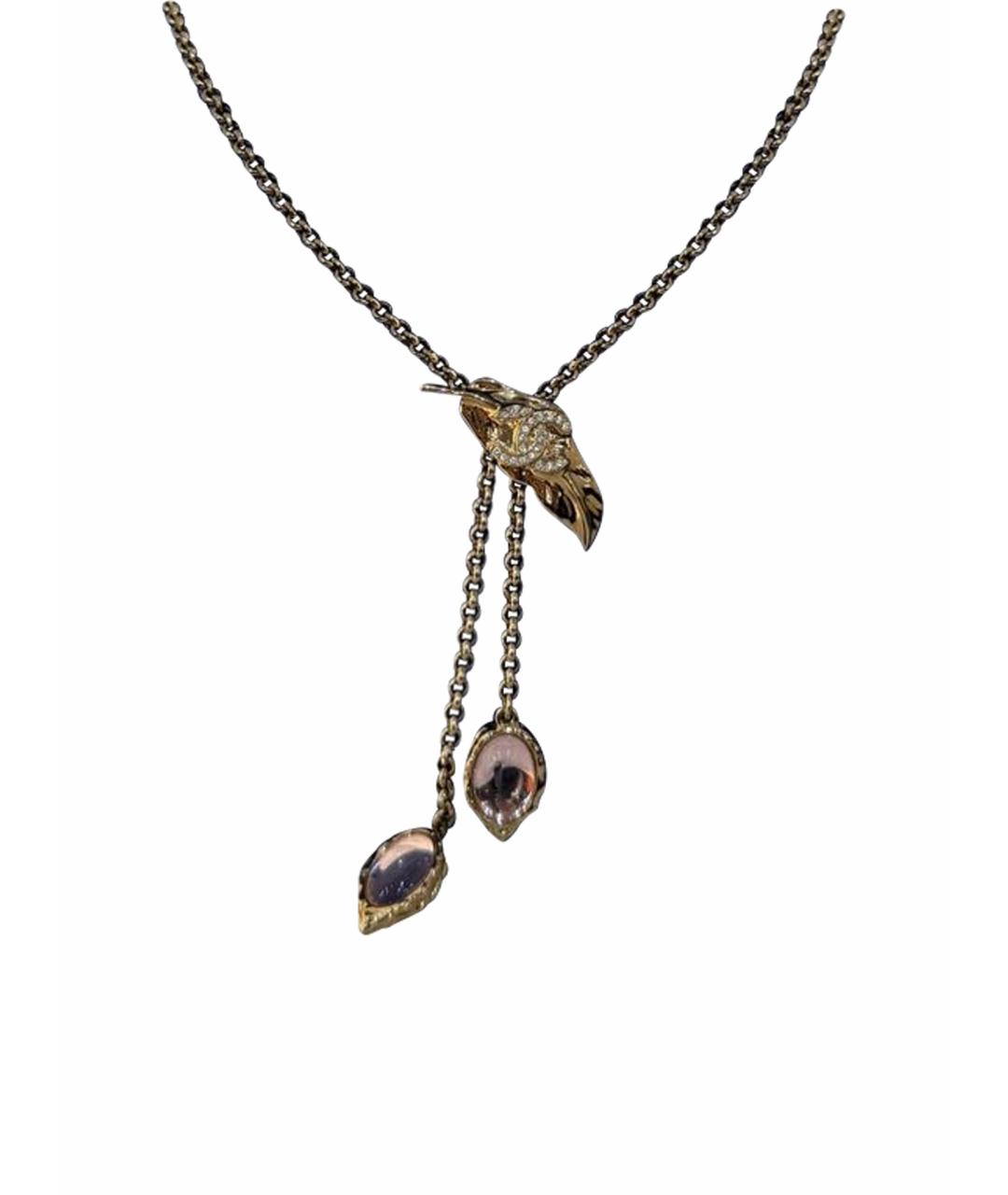CHANEL Серебряное металлическое колье, фото 1