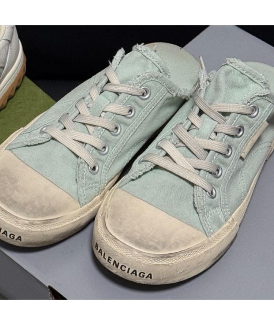 BALENCIAGA Голубые кеды, фото 8