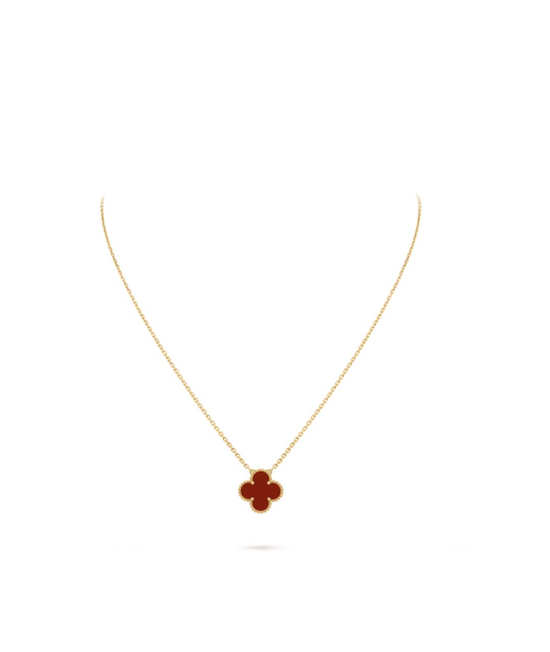 VAN CLEEF & ARPELS Красный кулон из желтого золота, фото 5