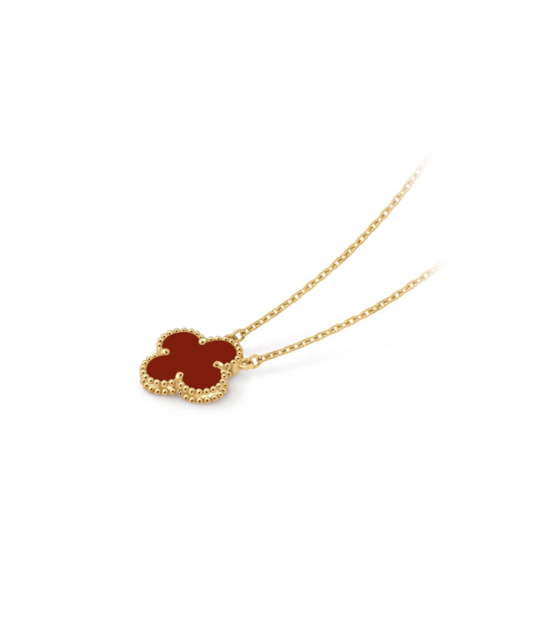 VAN CLEEF & ARPELS Красный кулон из желтого золота, фото 2