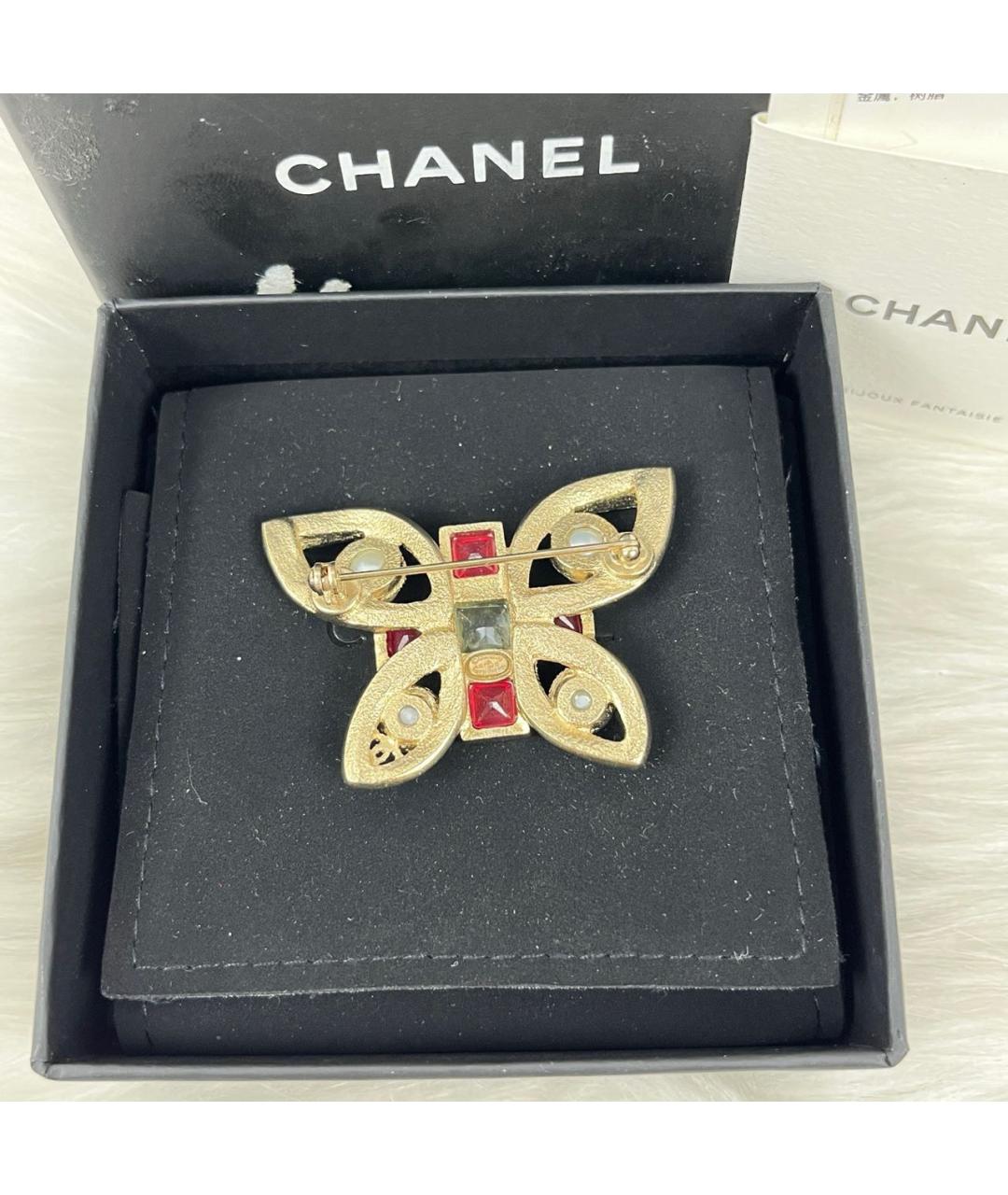 CHANEL Золотая булавка / брошь, фото 2