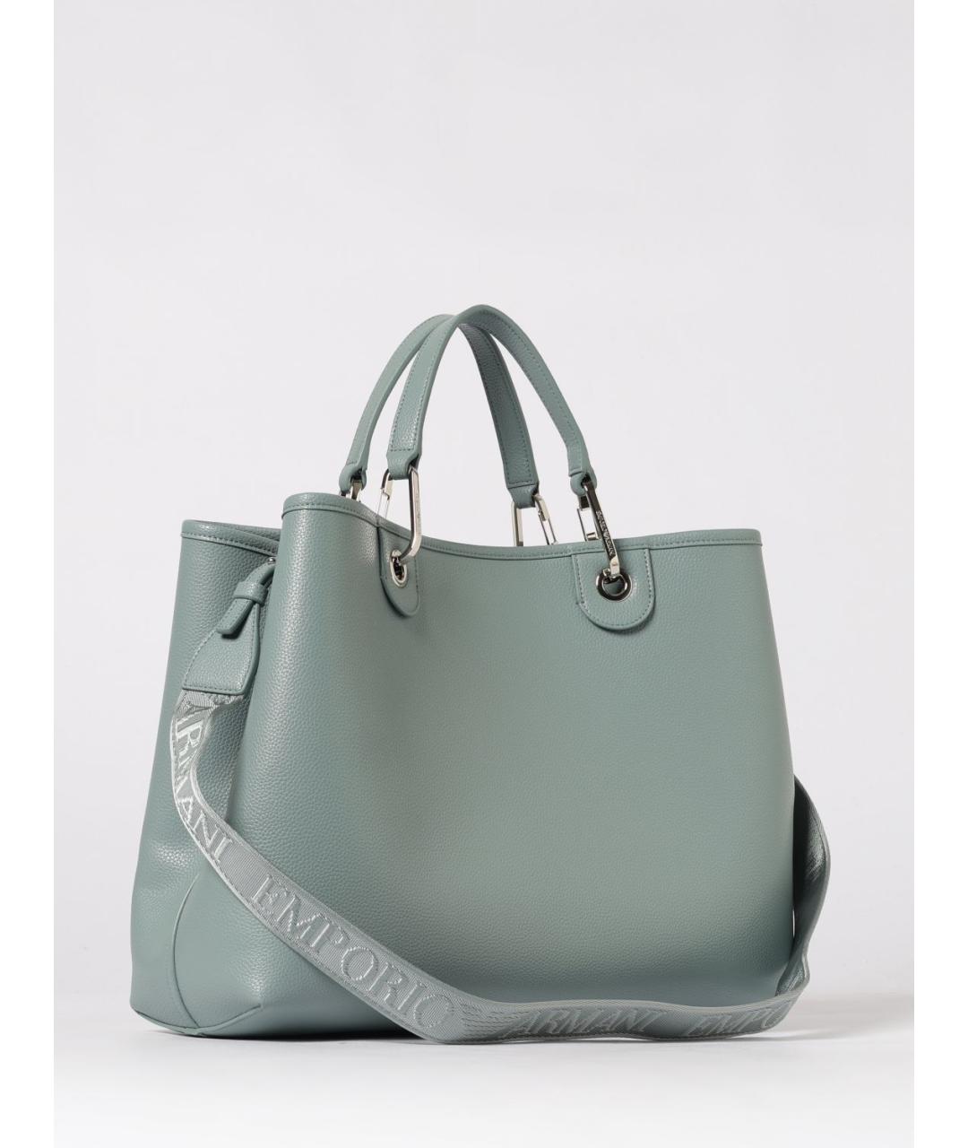 EMPORIO ARMANI Голубая сумка с короткими ручками, фото 2