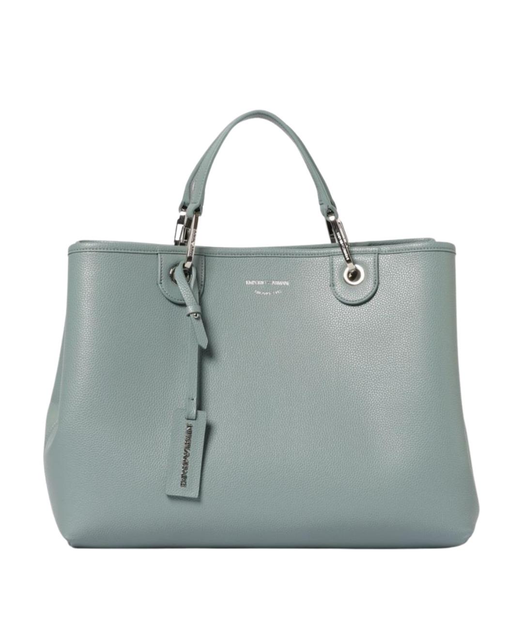 EMPORIO ARMANI Голубая сумка с короткими ручками, фото 1