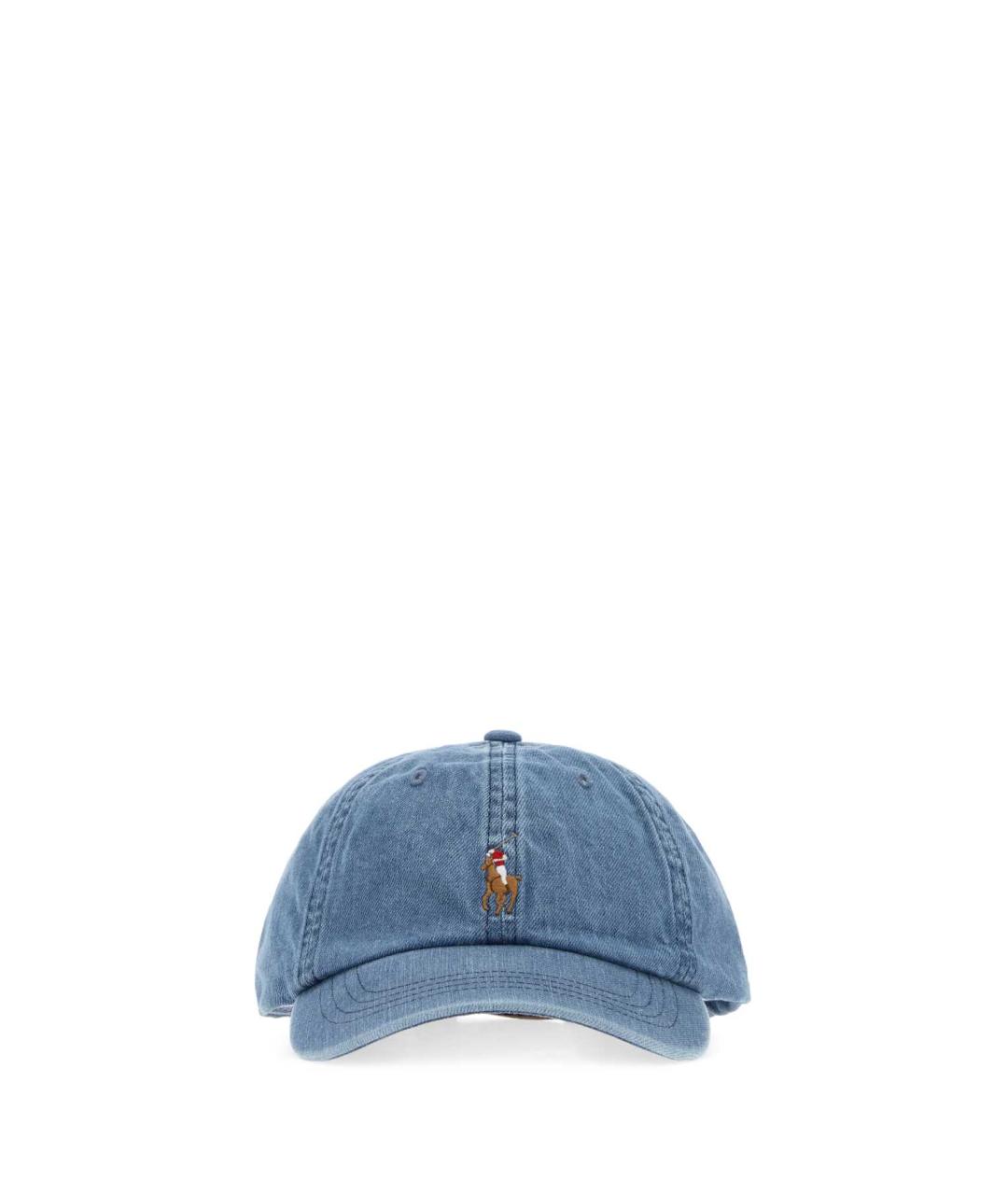 POLO RALPH LAUREN Голубая хлопковая кепка/бейсболка, фото 1
