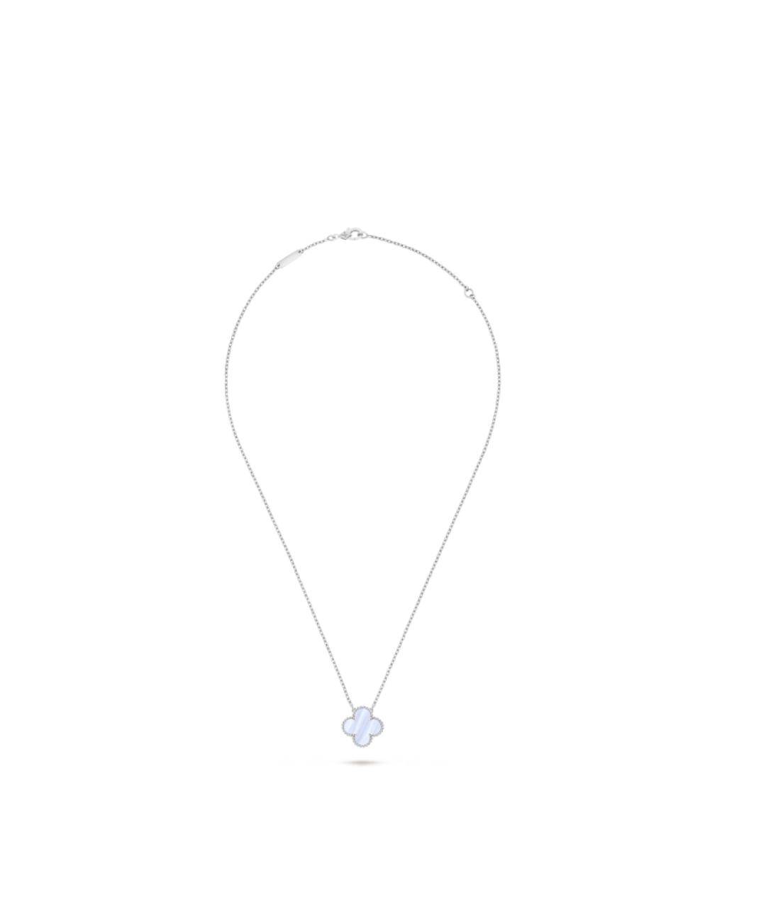 VAN CLEEF & ARPELS Голубой кулон из белого золота, фото 3