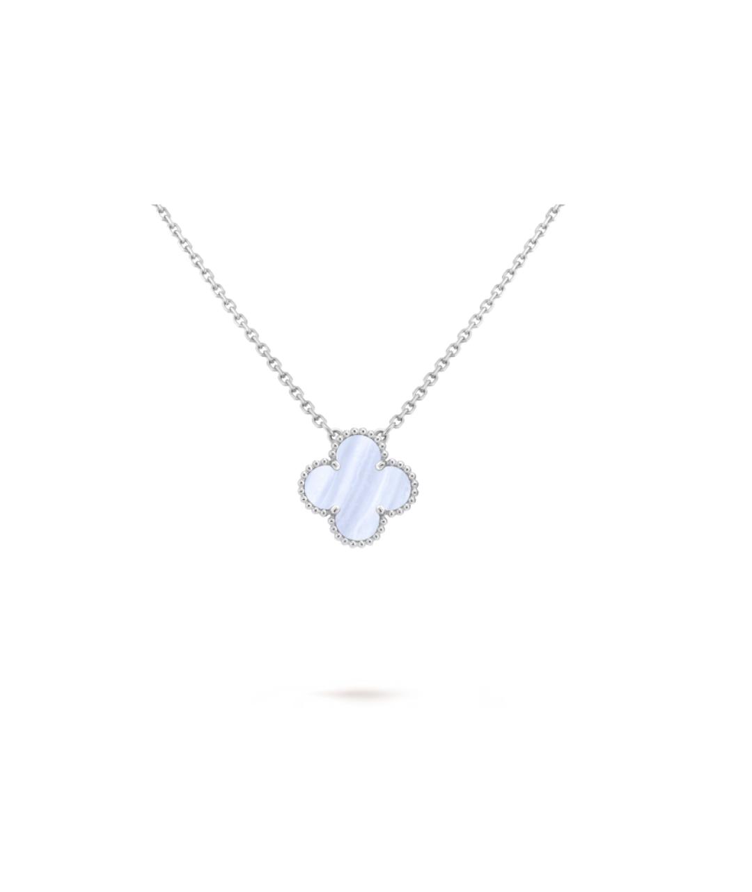 VAN CLEEF & ARPELS Голубой кулон из белого золота, фото 4