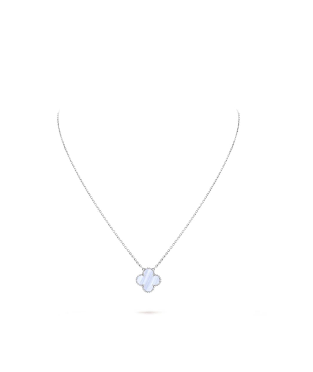VAN CLEEF & ARPELS Голубой кулон из белого золота, фото 5