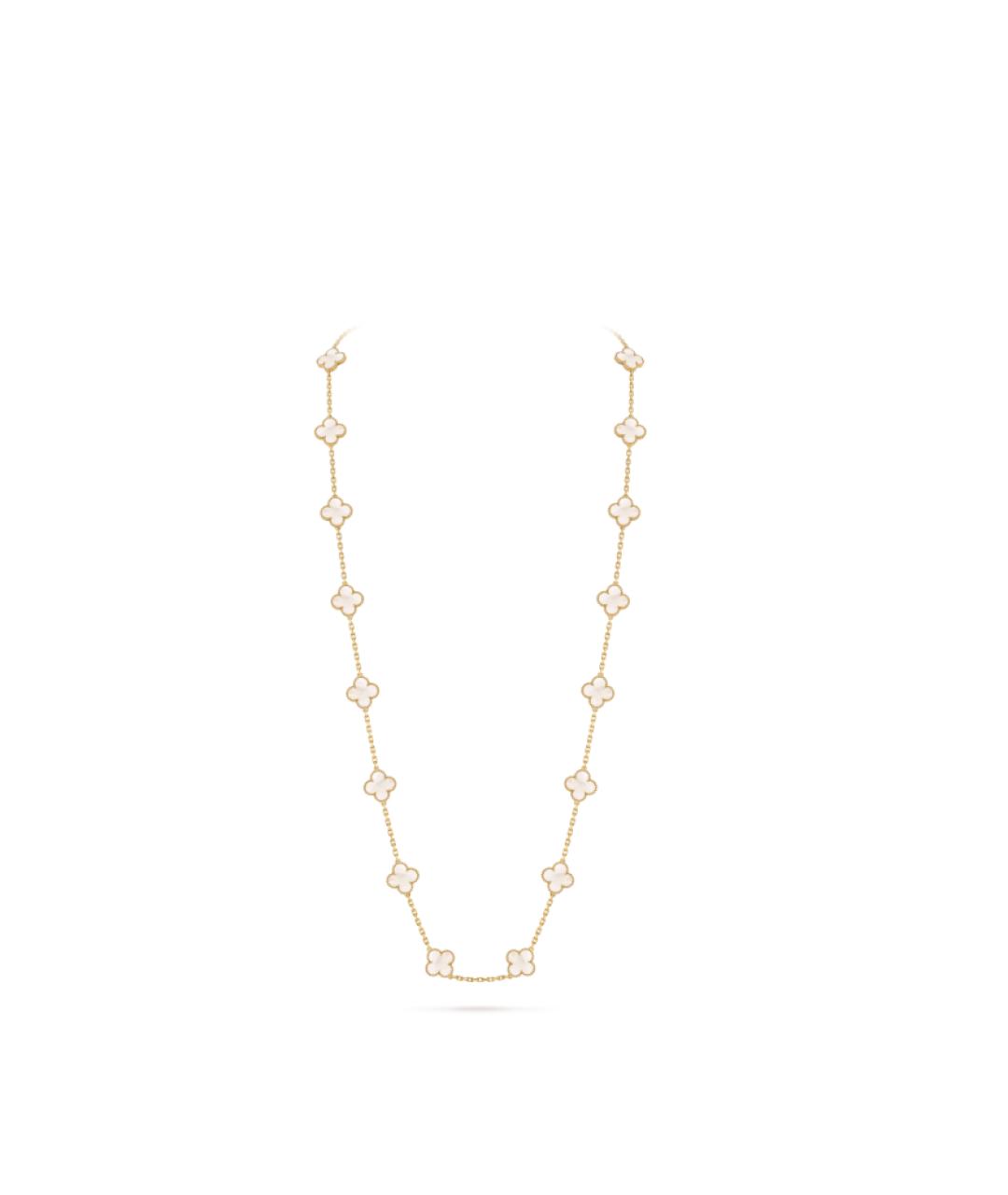 VAN CLEEF & ARPELS Белое колье из желтого золота, фото 3