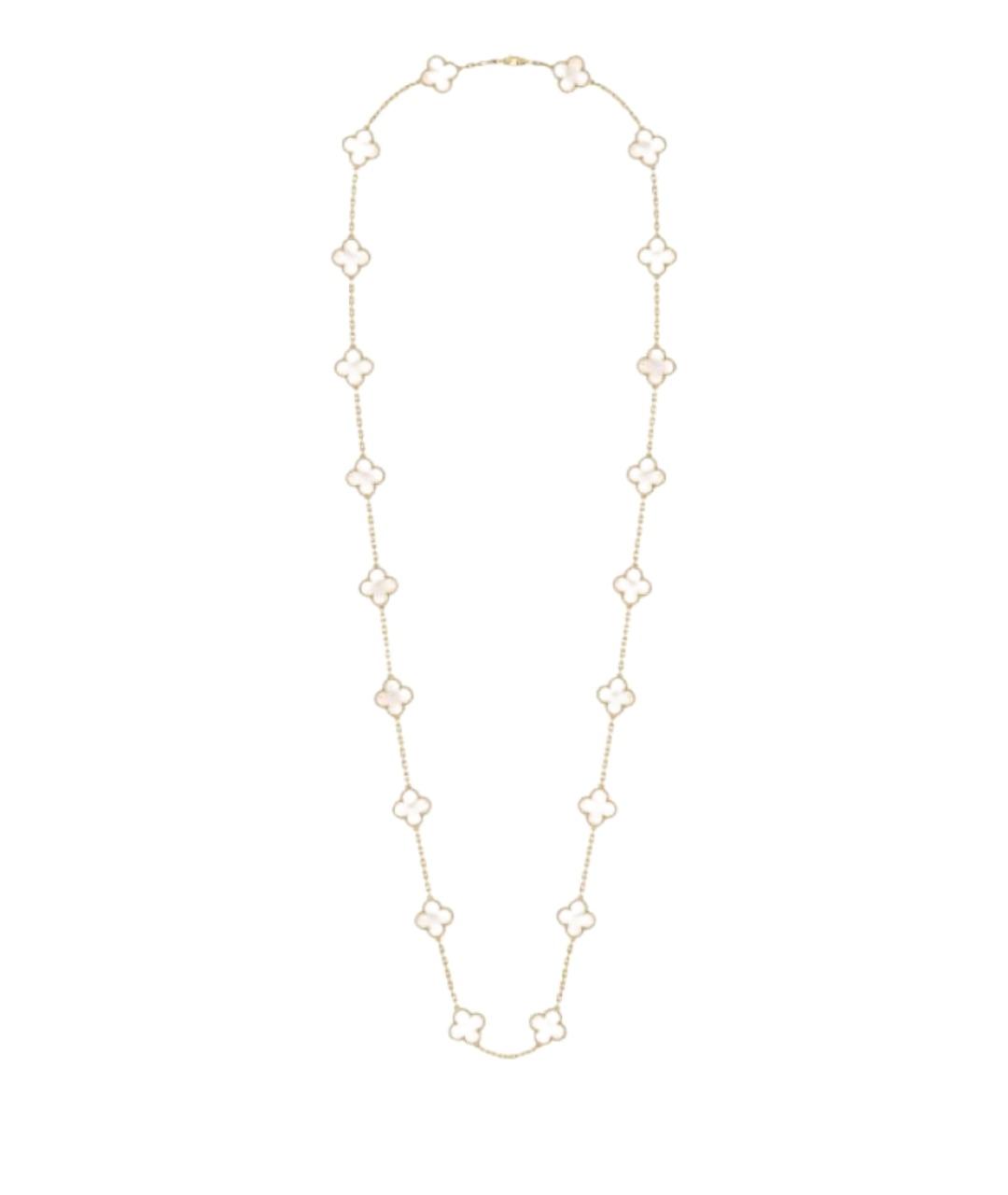 VAN CLEEF & ARPELS Белое колье из желтого золота, фото 1