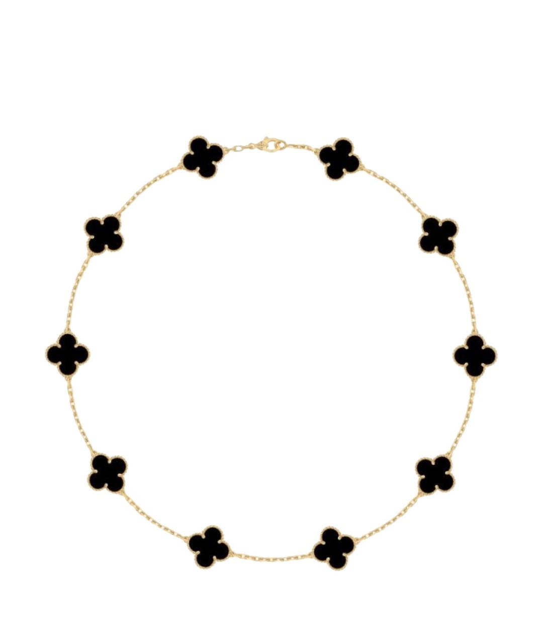 VAN CLEEF & ARPELS Черное колье из желтого золота, фото 1