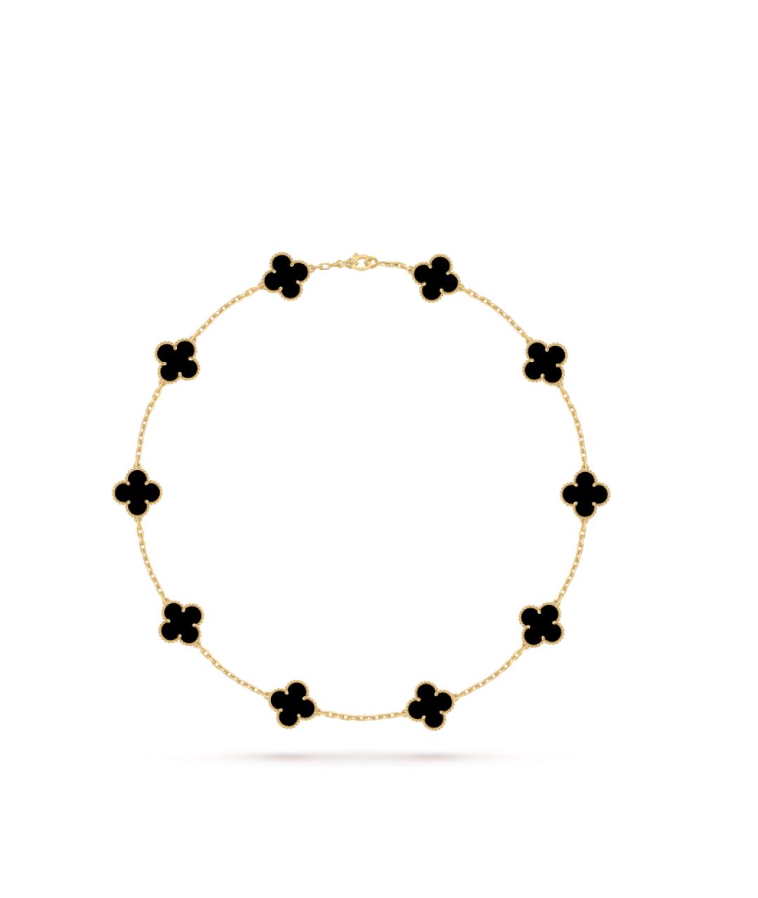 VAN CLEEF & ARPELS Черное колье из желтого золота, фото 3