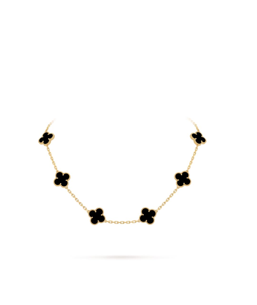 VAN CLEEF & ARPELS Черное колье из желтого золота, фото 2