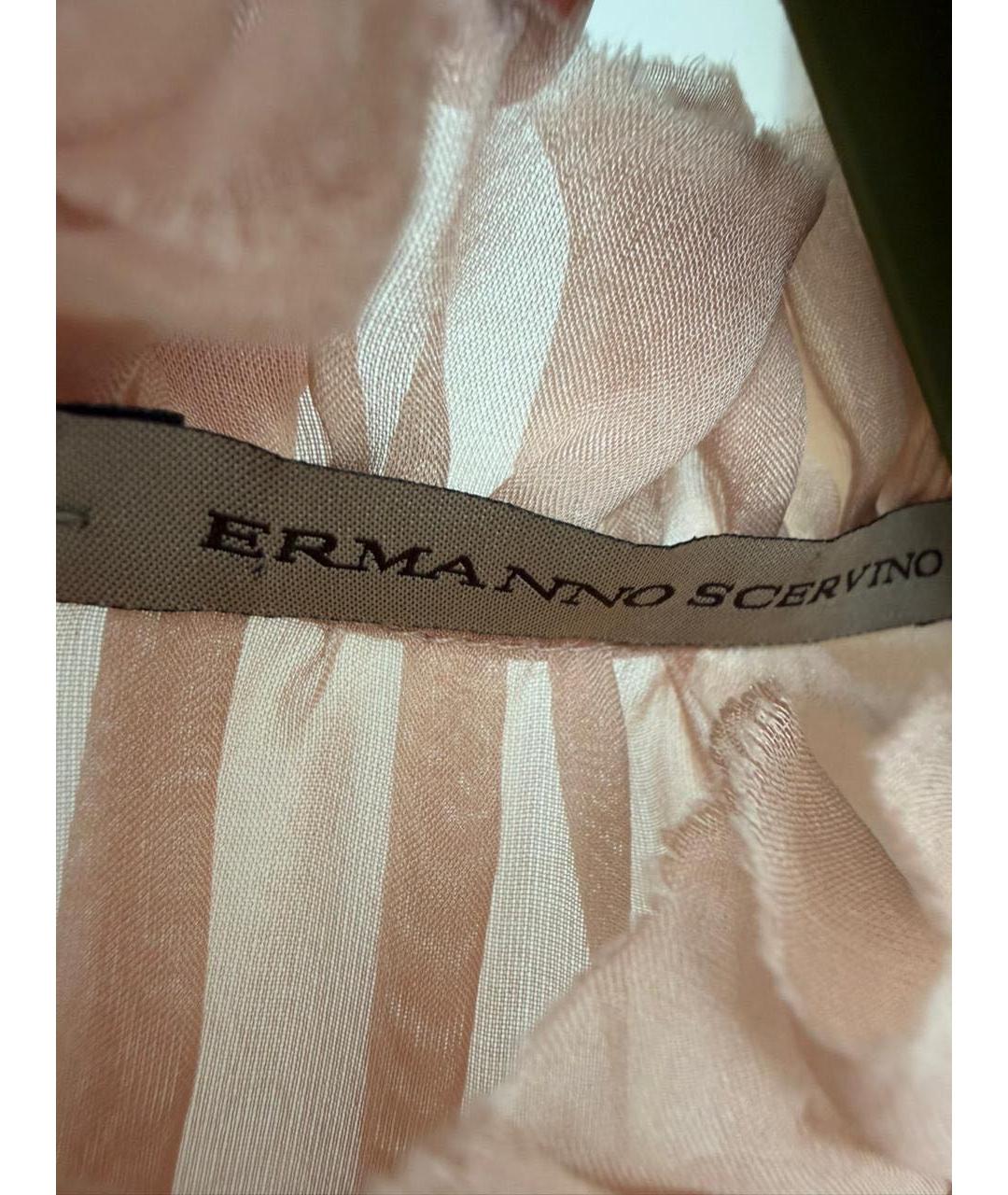 ERMANNO SCERVINO Розовая шелковая блузы, фото 3