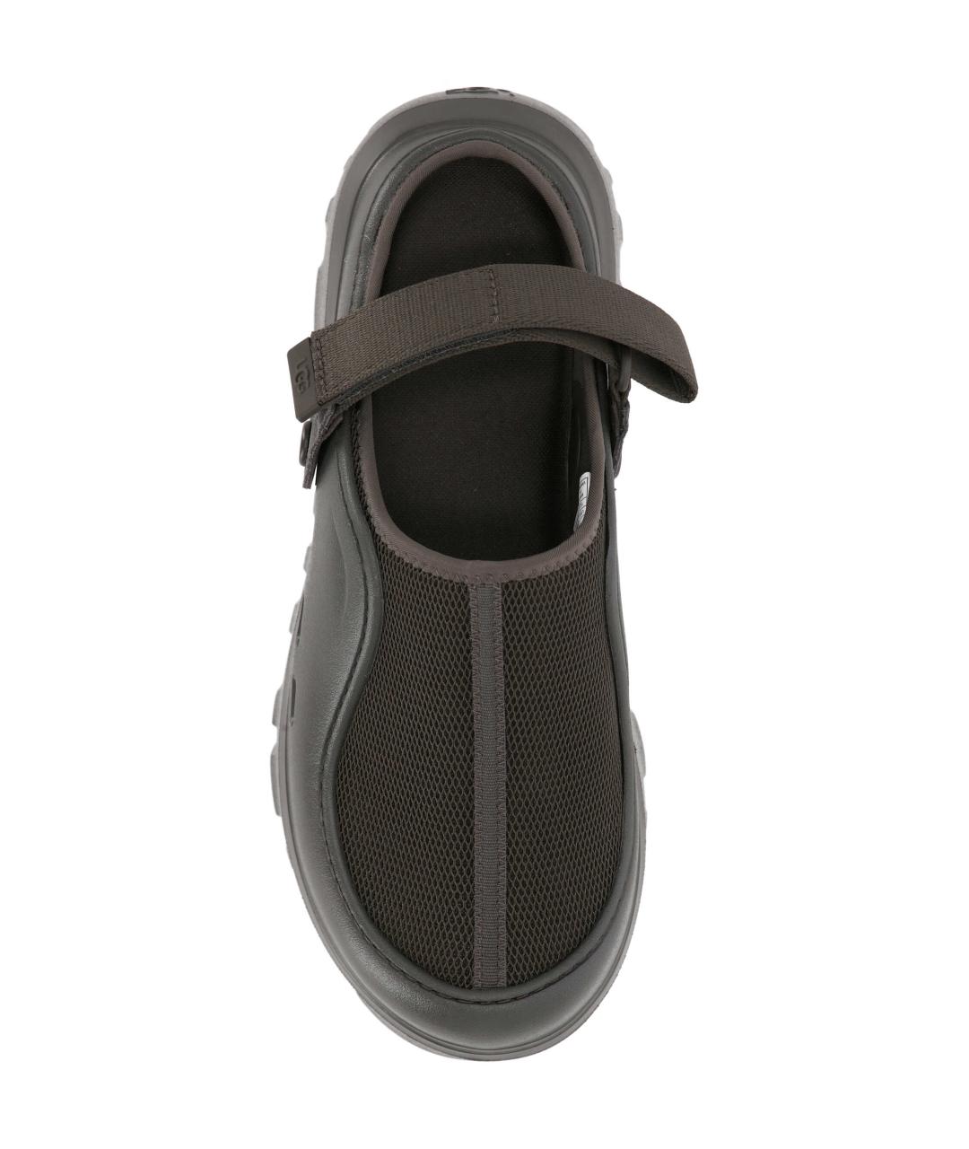 UGG AUSTRALIA Коричневые текстильные сандалии, фото 4
